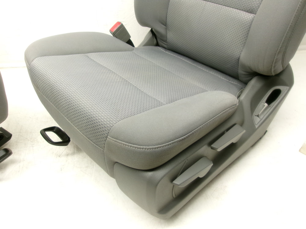 2014 - 2020 GMC Sierra Chevy Silverado Seats Gray Cloth Manual #1274 | Picture # 9 | OEM Seats