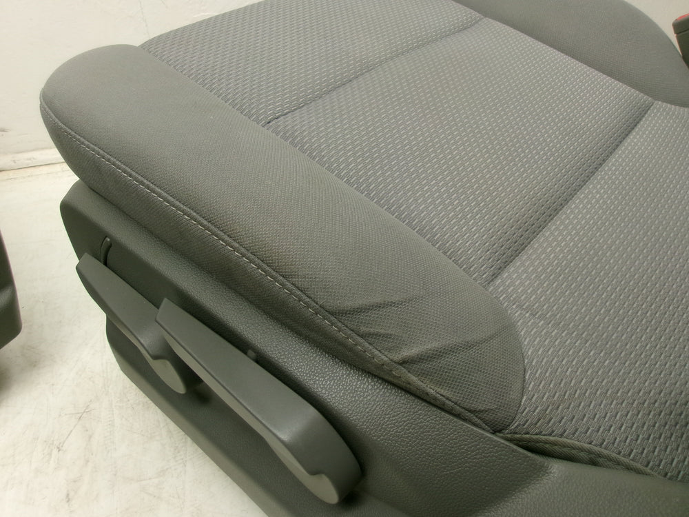 2014 - 2020 GMC Sierra Chevy Silverado Seats Gray Cloth Manual #1274 | Picture # 17 | OEM Seats