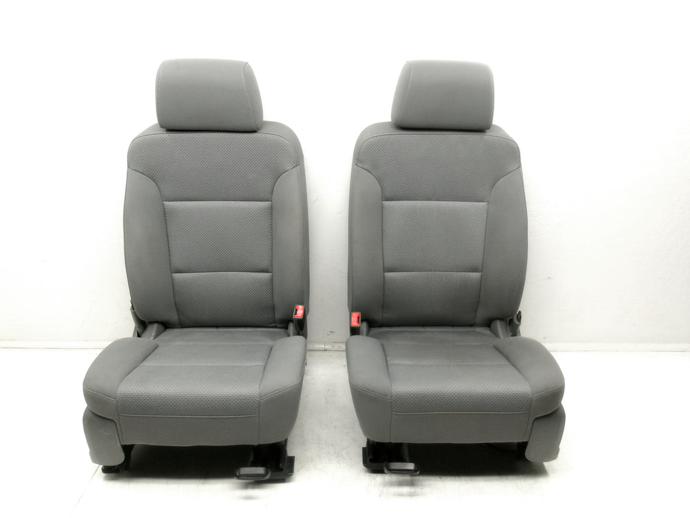 2014 - 2020 GMC Sierra Chevy Silverado Seats Gray Cloth Manual #1275 | Picture # 5 | OEM Seats