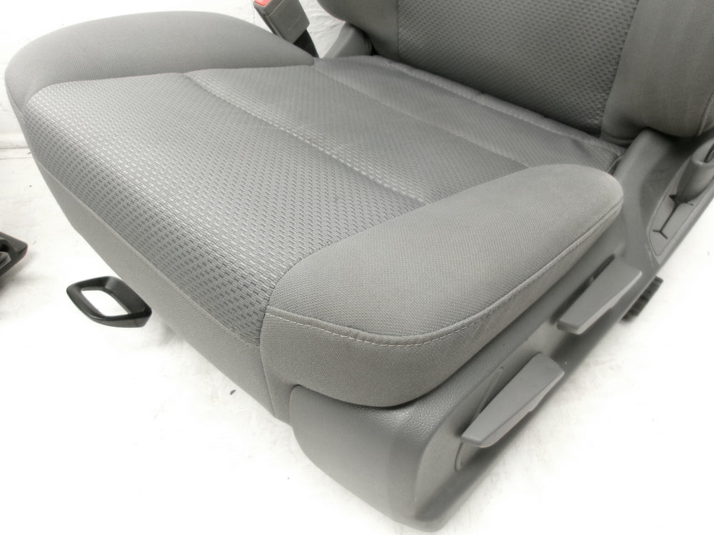 2014 - 2020 GMC Sierra Chevy Silverado Seats Gray Cloth Manual #1275 | Picture # 12 | OEM Seats