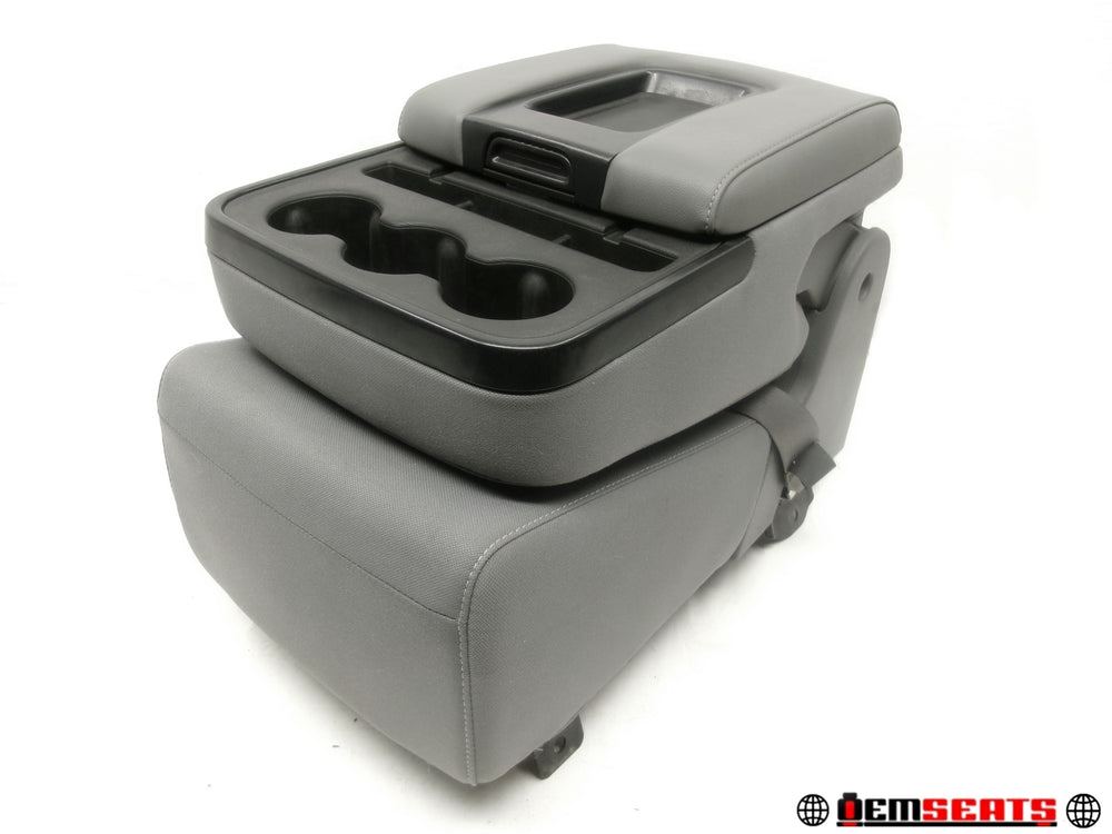 2014 - 2018 GMC Sierra Chevy Silverado Jumpseat Console Ash Gray Cloth #1277 | Picture # 1 | OEM Seats