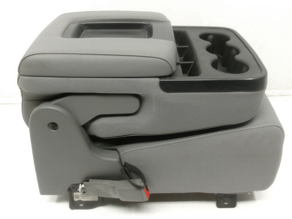 2014 - 2018 GMC Sierra Chevy Silverado Jumpseat Console Ash Gray Cloth #1277 | Picture # 5 | OEM Seats