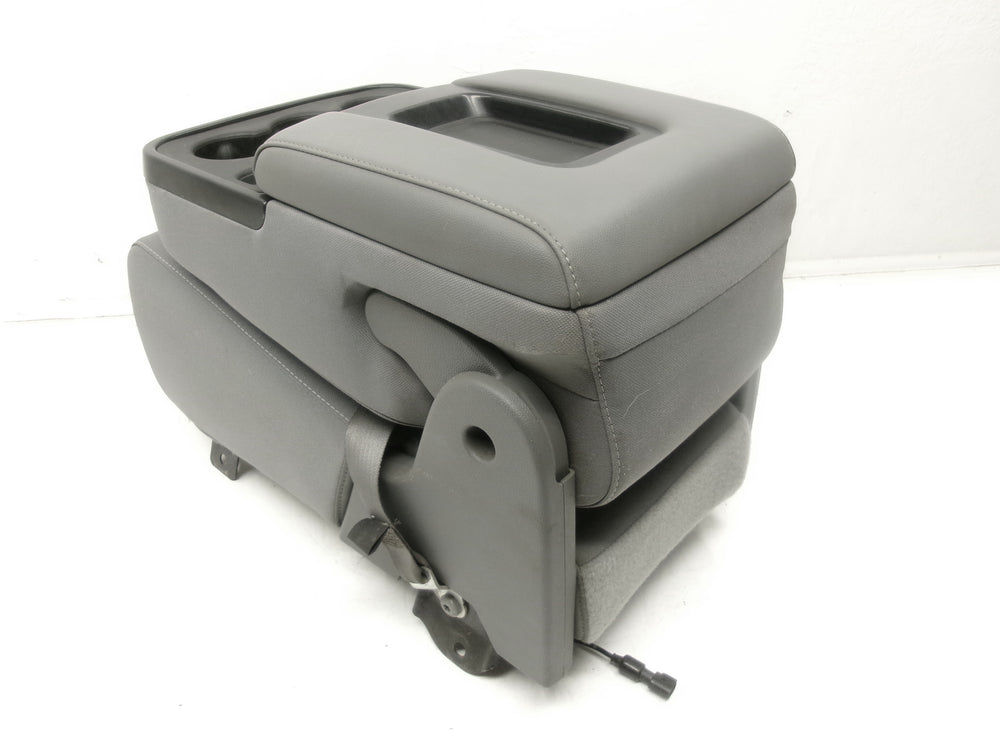 2014 - 2018 GMC Sierra Chevy Silverado Jumpseat Console Ash Gray Cloth #1277 | Picture # 8 | OEM Seats