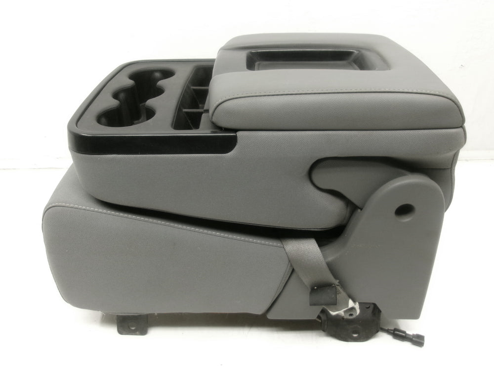 2014 - 2018 GMC Sierra Chevy Silverado Jumpseat Console Ash Gray Cloth #1277 | Picture # 9 | OEM Seats