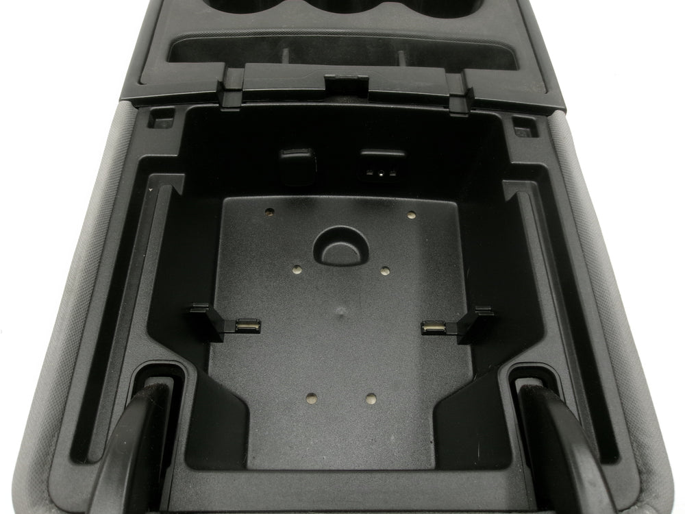 2014 - 2018 GMC Sierra Chevy Silverado Jumpseat Console Ash Gray Cloth #1277 | Picture # 12 | OEM Seats