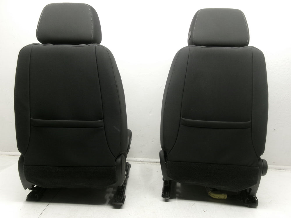2019 - 2023 Chevy Silverado GMC Sierra Front Seats, Powered Black Cloth #1281 | Picture # 14 | OEM Seats