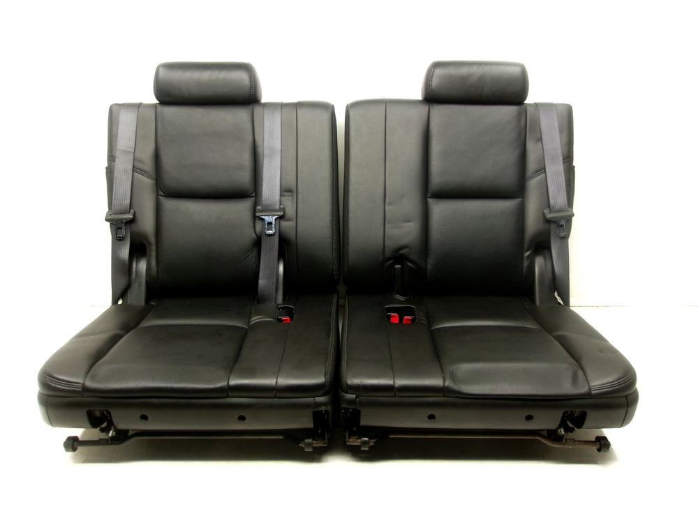 2007 - 2014 GM Black Leather 3rd Row Seat Seats for Tahoe, Yukon, Suburban and Escalade #1282 | Picture # 3 | OEM Seats