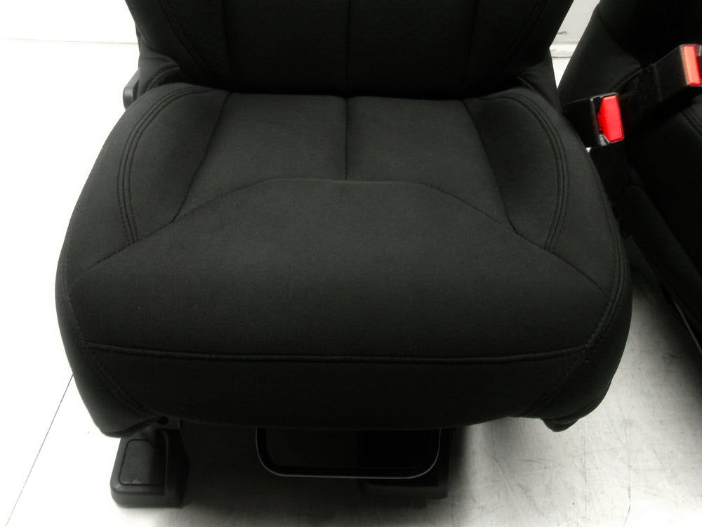 2013 - 2018 Jeep Wrangler Seats, JK 2 Door Black Cloth #1284 | Picture # 6 | OEM Seats