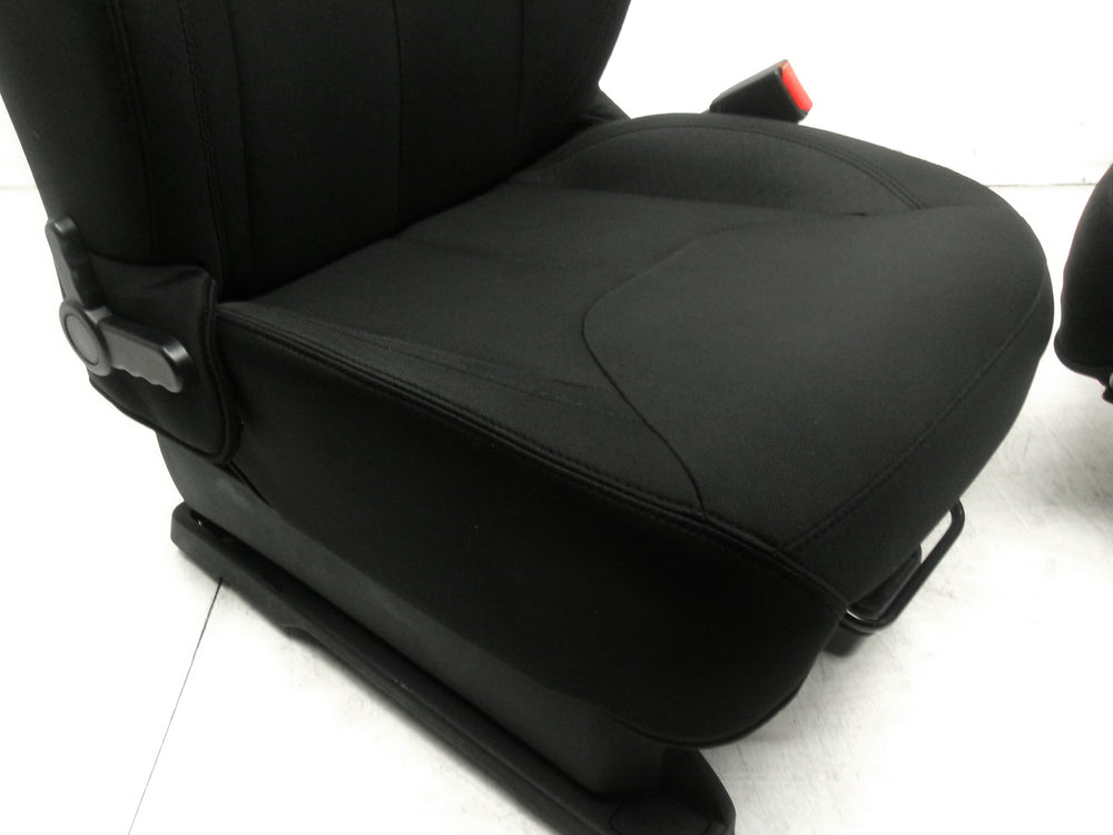 2013 - 2018 Jeep Wrangler Seats, JK 2 Door Black Cloth #1284 | Picture # 8 | OEM Seats
