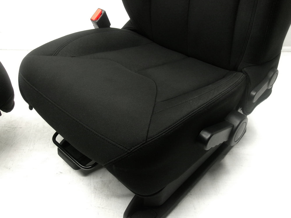 2013 - 2018 Jeep Wrangler Seats, JK 2 Door Black Cloth #1284 | Picture # 9 | OEM Seats
