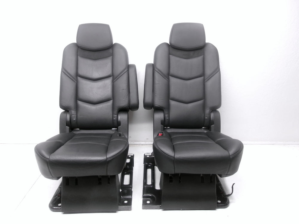 2015 - 2018 Cadillac Escalade ESV 2nd Row Bucket Seats, Black Leather #1285 | Picture # 3 | OEM Seats