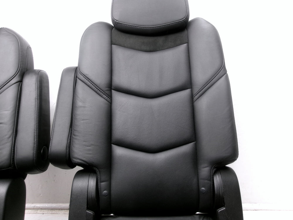 2015 - 2018 Cadillac Escalade ESV 2nd Row Bucket Seats, Black Leather #1285 | Picture # 7 | OEM Seats