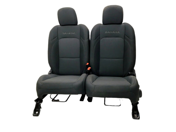 2019 - 2024 Jeep Wrangler JL Seats, 4 Door, Charcoal Black Cloth #1058