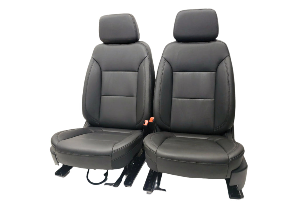 2019 - 2024 GMC Sierra Chevy Silverado Seats, Black Vinyl, Manual #1060 | Picture # 1 | OEM Seats
