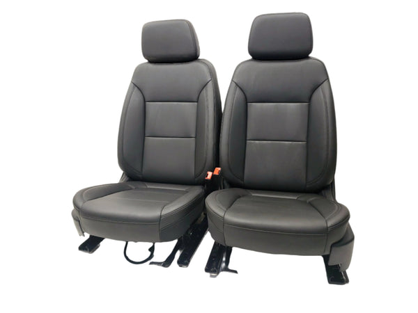 2019 - 2024 GMC Sierra Chevy Silverado Seats, Black Vinyl, Manual #1060