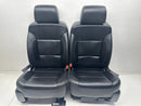 2014 - 2019 GMC Sierra Chevy Silverado Front Seats, Black Leather LT Power #1090 | Picture # 29 | OEM Seats