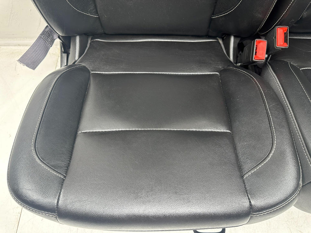2014 - 2019 GMC Sierra Chevy Silverado Front Seats, Black Leather LT Power #1090 | Picture # 5 | OEM Seats