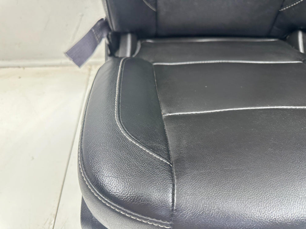 2014 - 2019 GMC Sierra Chevy Silverado Front Seats, Black Leather LT Power #1090 | Picture # 7 | OEM Seats