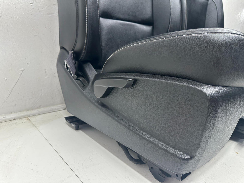 2014 - 2019 GMC Sierra Chevy Silverado Front Seats, Black Leather LT Power #1090 | Picture # 9 | OEM Seats
