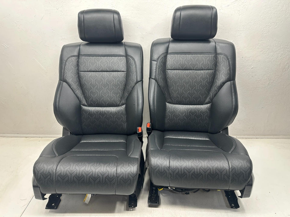 2022 - 2025 Toyota Tundra Limited Black Softex Leather Front Seats, #1091 | Picture # 3 | OEM Seats
