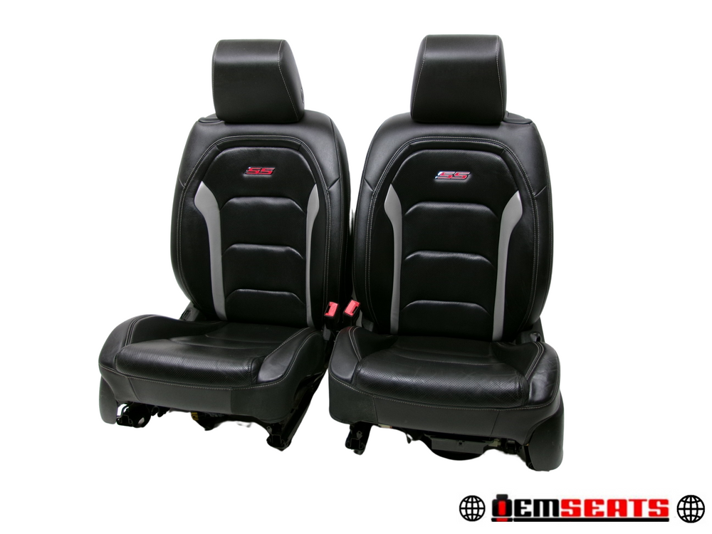 2016 - 2023 Chevy Camaro SS Seats Black Leather Heated Cooled 2SS #1426 | Picture # 1 | OEM Seats