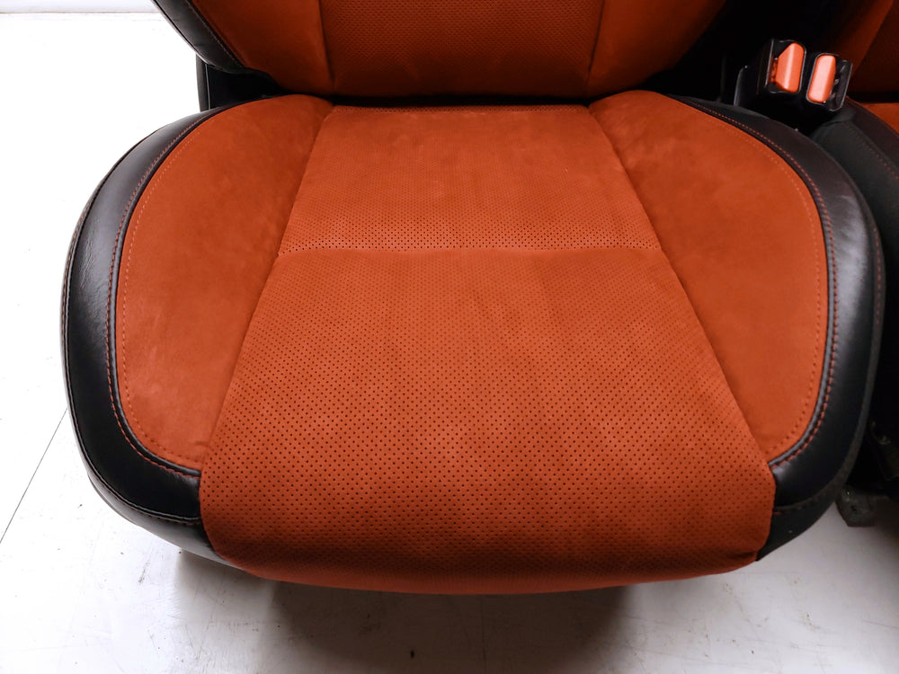 2011 - 2023 Dodge Challenger Scat Pack Seats, Black & Red Suede #653i | Picture # 4 | OEM Seats