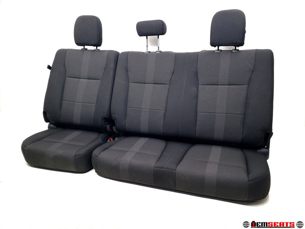 2015 - 2021 Ford F-150 & 2017 - 2023 Super Duty Rear Seat, Black Cloth, Ext Cab #1296 | Picture # 1 | OEM Seats