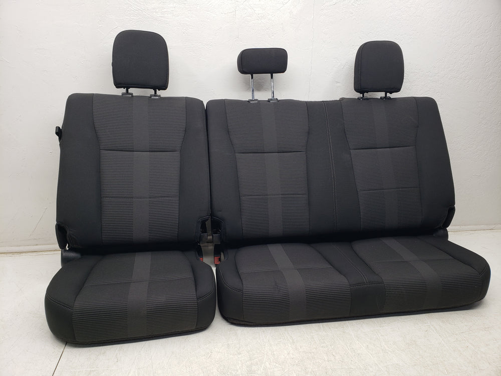 2015 - 2021 Ford F-150 & 2017 - 2023 Super Duty Rear Seat, Black Cloth, Ext Cab #1296 | Picture # 3 | OEM Seats