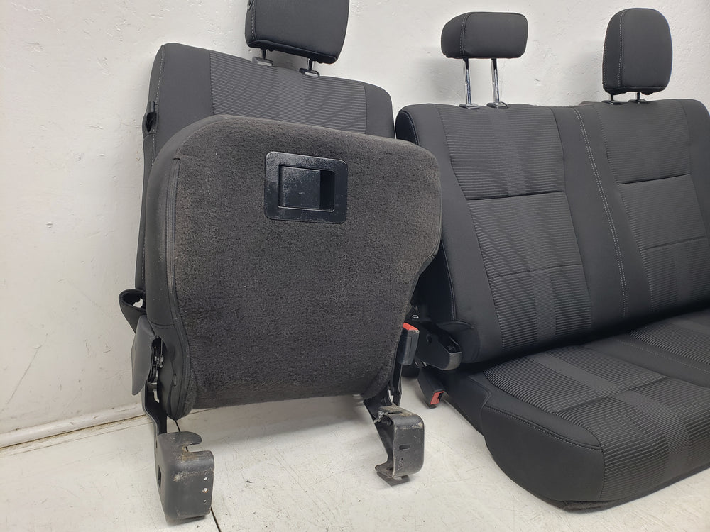 2015 - 2021 Ford F-150 & 2017 - 2023 Super Duty Rear Seat, Black Cloth, Ext Cab #1296 | Picture # 7 | OEM Seats