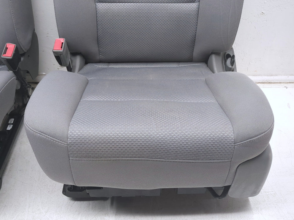 2014 - 2019 GMC Sierra Chevy Silverado Front Seats, Gray Cloth Powered #1335 | Picture # 7 | OEM Seats