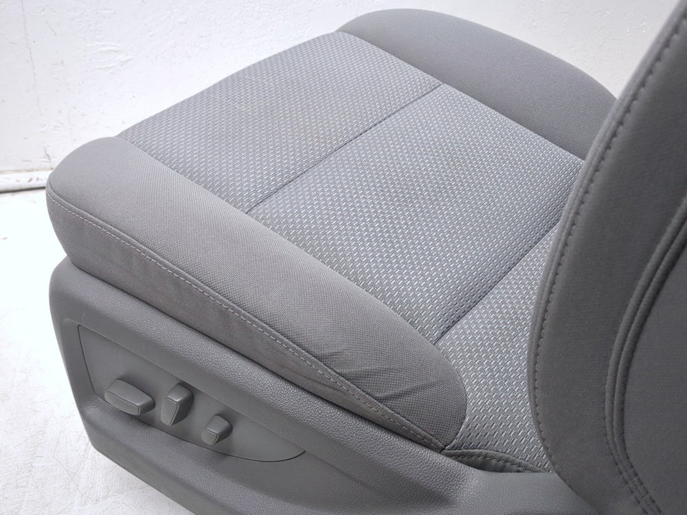 2014 - 2019 GMC Sierra Chevy Silverado Front Seats, Gray Cloth Powered #1335 | Picture # 13 | OEM Seats