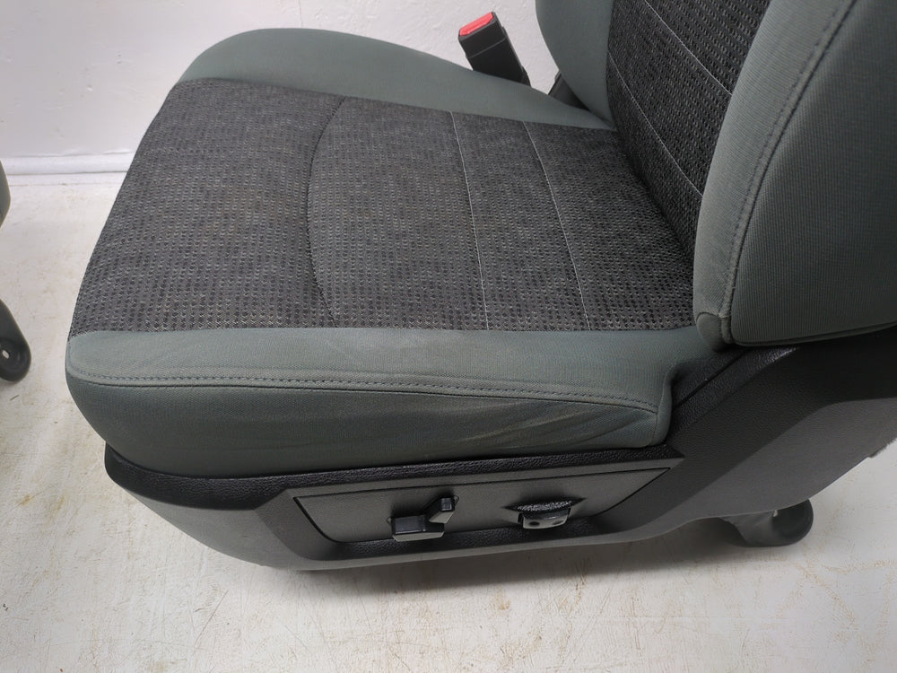2009 - 2018 Dodge Ram Seats, Gray Cloth, Heated, Power Driver, 4th Gen #1307 | Picture # 9 | OEM Seats