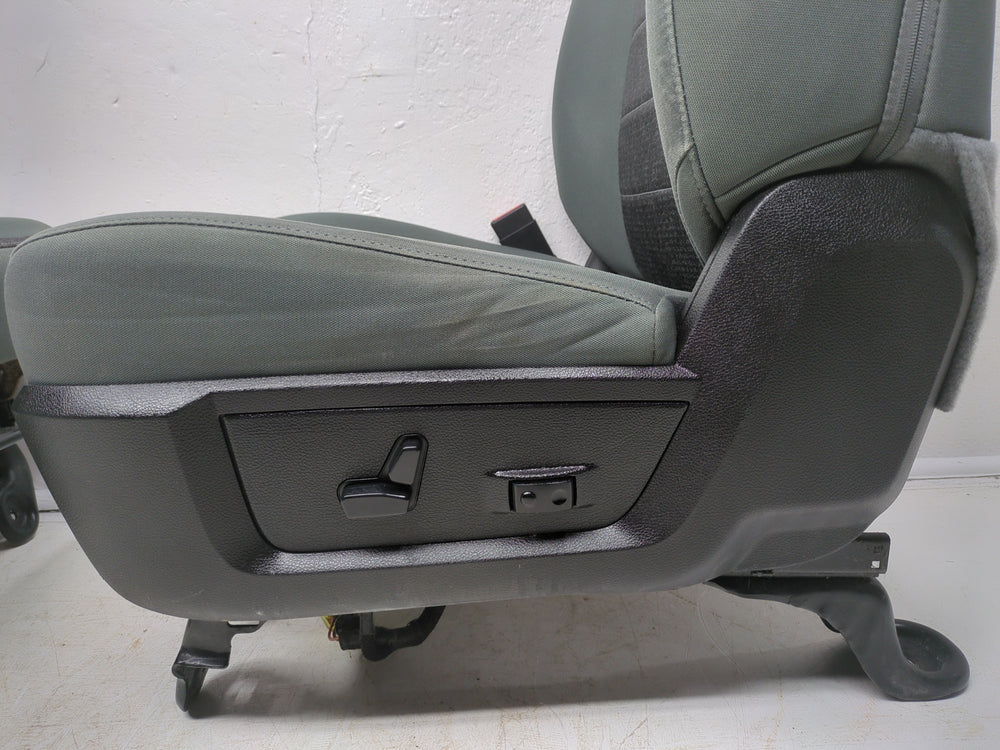 2009 - 2018 Dodge Ram Seats, Gray Cloth, Heated, Power Driver, 4th Gen #1307 | Picture # 11 | OEM Seats