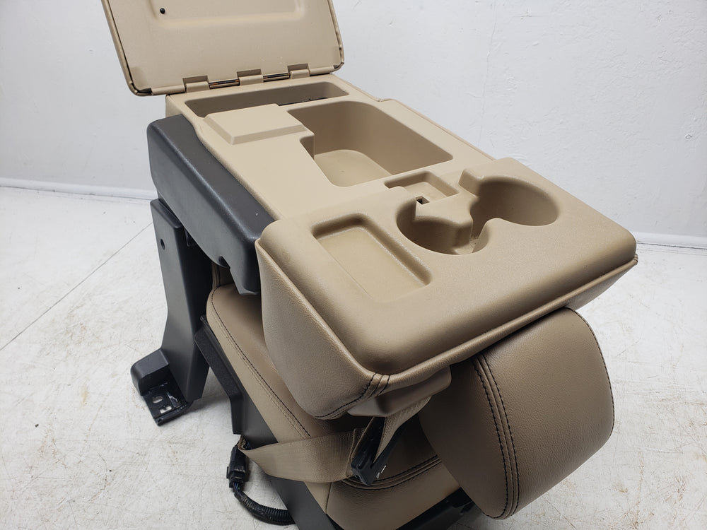 2011 - 2016 Ford F250 Jump Seat Console, Adobe Leather, Super Duty Lariat #1309 | Picture # 9 | OEM Seats