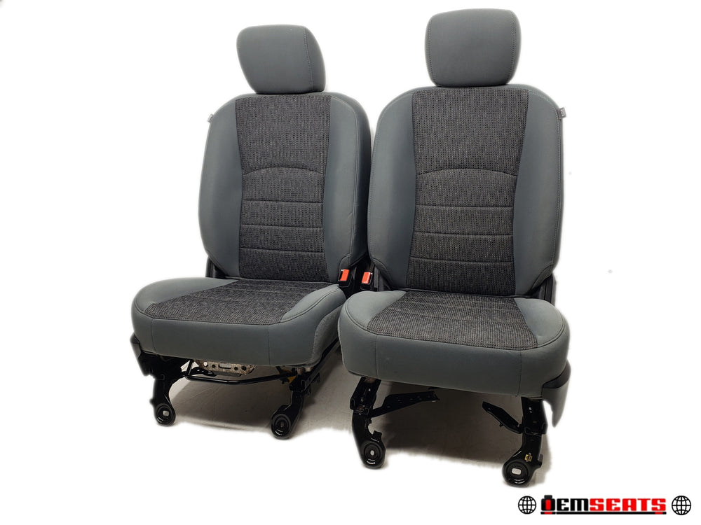 2009 - 2018 Dodge Ram Seats, Gray Cloth, Power Driver, 4th Gen #1308 | Picture # 1 | OEM Seats