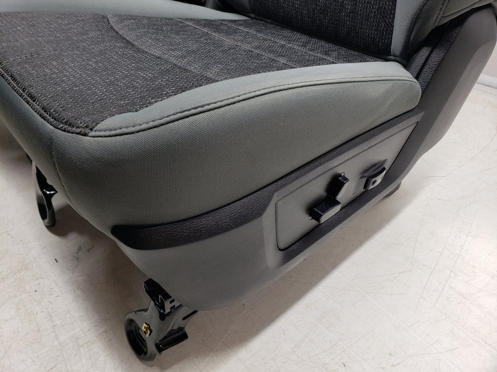 2009 - 2018 Dodge Ram Seats, Gray Cloth, Power Driver, 4th Gen #1308 | Picture # 8 | OEM Seats