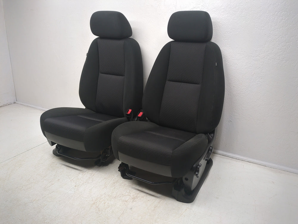 2007 - 2013 Sierra Silverado Seats, Black Cloth, Front, Manual #1321 | Picture # 3 | OEM Seats