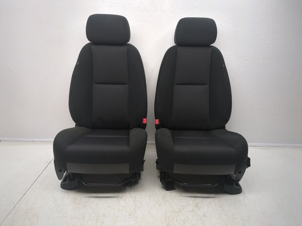 2007 - 2013 Sierra Silverado Seats, Black Cloth, Front, Manual #1321 | Picture # 4 | OEM Seats