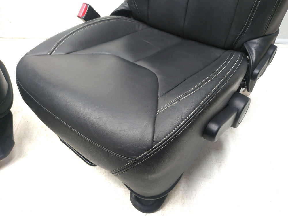2007 - 2018 Jeep Wrangler Seats, Black Leather Sahara Unlimited, 4 Door JK #1322 | Picture # 9 | OEM Seats