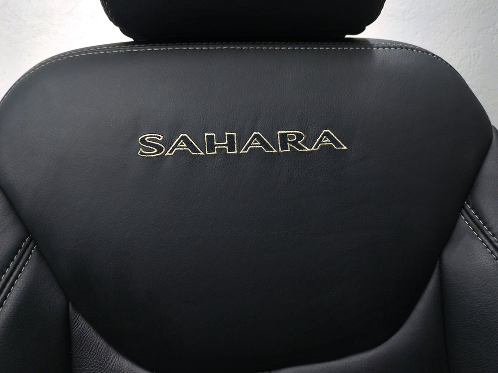 2007 - 2018 Jeep Wrangler Seats, Black Leather Sahara Unlimited, 4 Door JK #1322 | Picture # 20 | OEM Seats