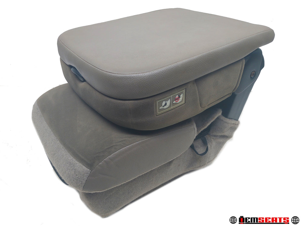 2002 - 2008 Dodge Ram Center Jump Seat, Tan Cloth w/ Lower Storage 3rd Gen #1324 | Picture # 1 | OEM Seats