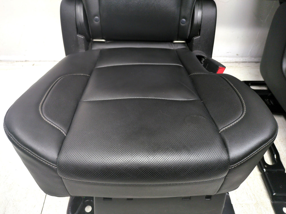 2015 - 2020 Chevy GMC Yukon Suburban 2nd Row Bucket Seats, Black Leather #1329 | Picture # 7 | OEM Seats