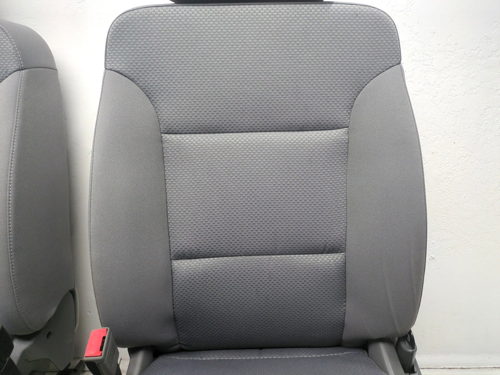 2014 - 2019 GMC Sierra Chevy Silverado Front Seats, Gray Cloth Manual #1331 | Picture # 5 | OEM Seats