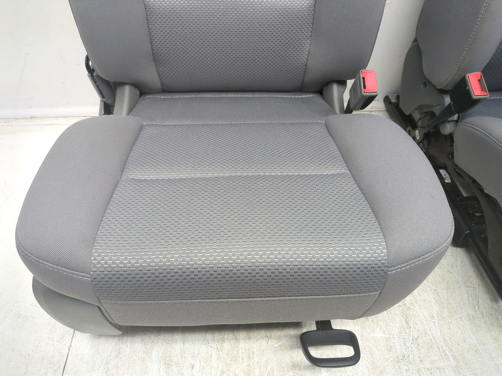 2014 - 2019 GMC Sierra Chevy Silverado Front Seats, Gray Cloth Manual #1331 | Picture # 6 | OEM Seats