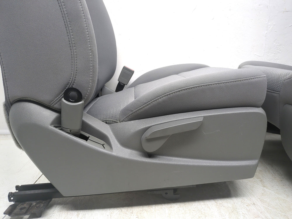 2014 - 2019 GMC Sierra Chevy Silverado Front Seats, Gray Cloth Manual #1331 | Picture # 13 | OEM Seats