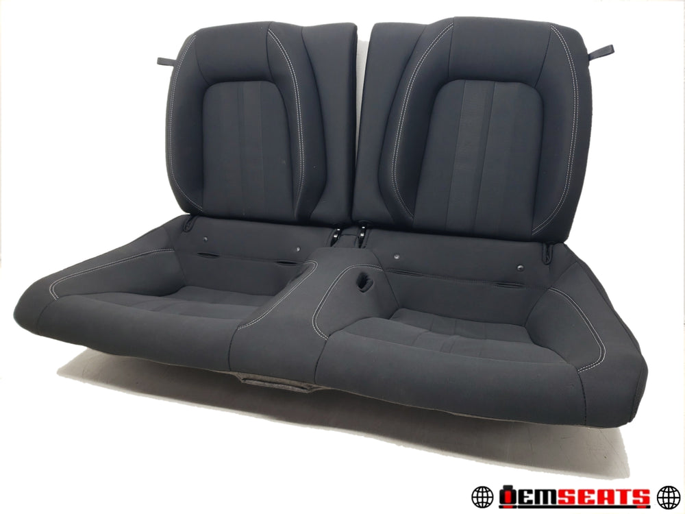 2015 - 2024 Ford Mustang Rear Seats, Black Cloth Coupe #1454 | Picture # 1 | OEM Seats