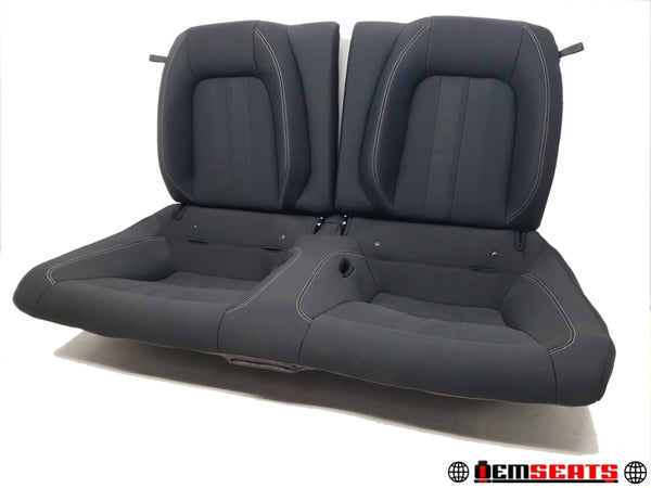 2015 - 2024 Ford Mustang Rear Seats, Black Cloth Coupe #1454