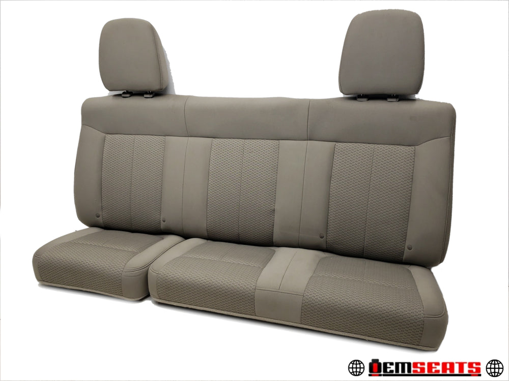 2009 - 2014 Ford F150 Rear Seat, Extended Cab Supercab, Stone Cloth #1455 | Picture # 1 | OEM Seats