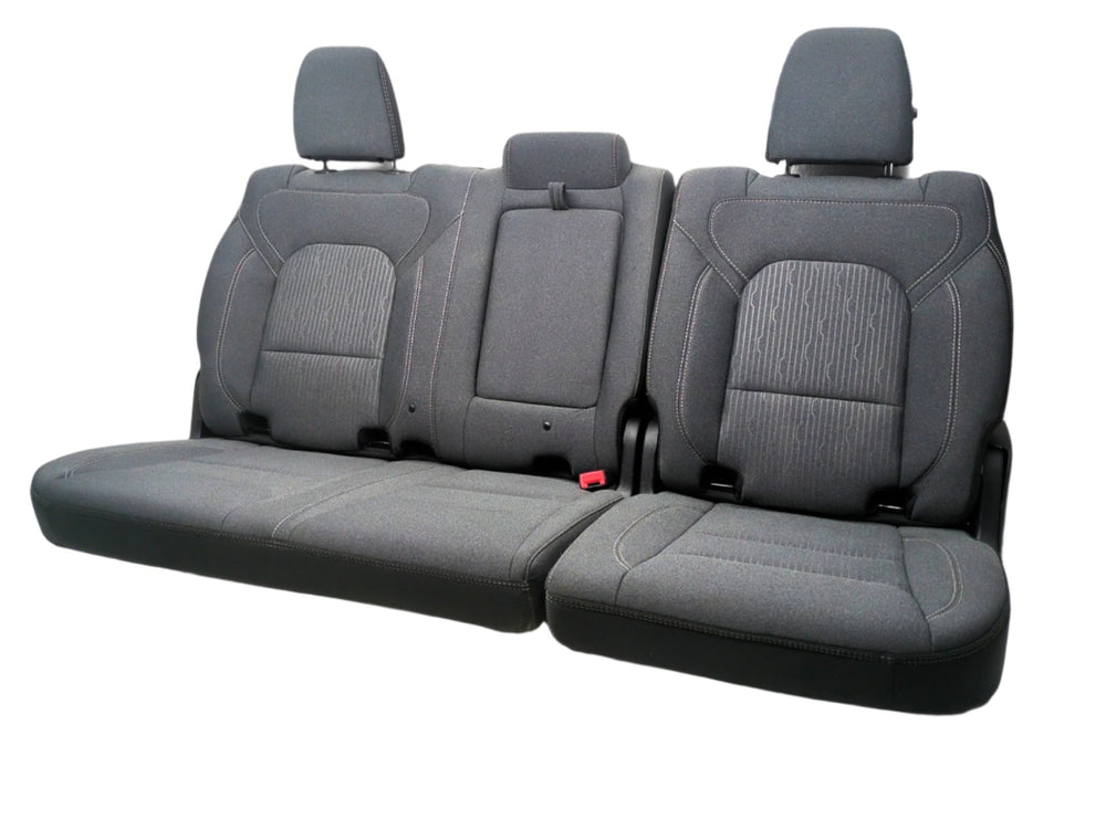 2019 - 2024 Dodge Ram Rear Seat, Light Gray Cloth, 1500 DT Crew Cab #1461 | Picture # 1 | OEM Seats