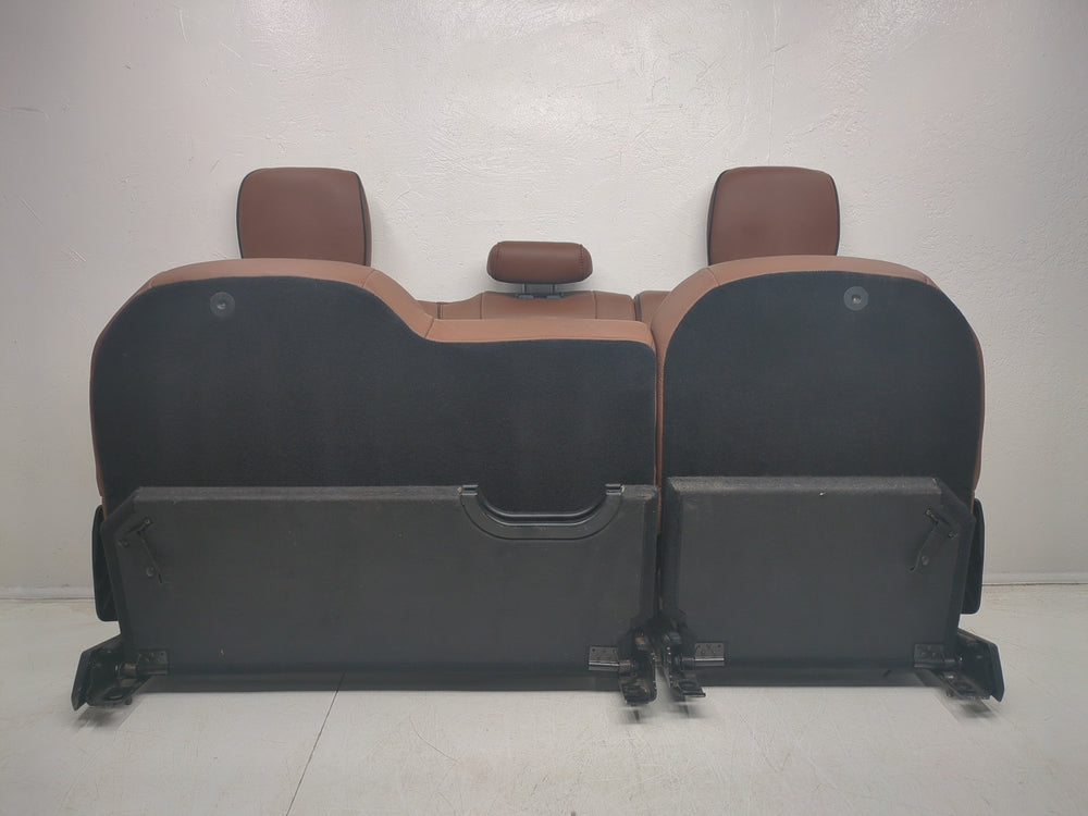 2009 - 2018 Dodge Ram Rear Seat, Brown Leather Laramie Longhorn, Crew Cab #1492 | Picture # 15 | OEM Seats